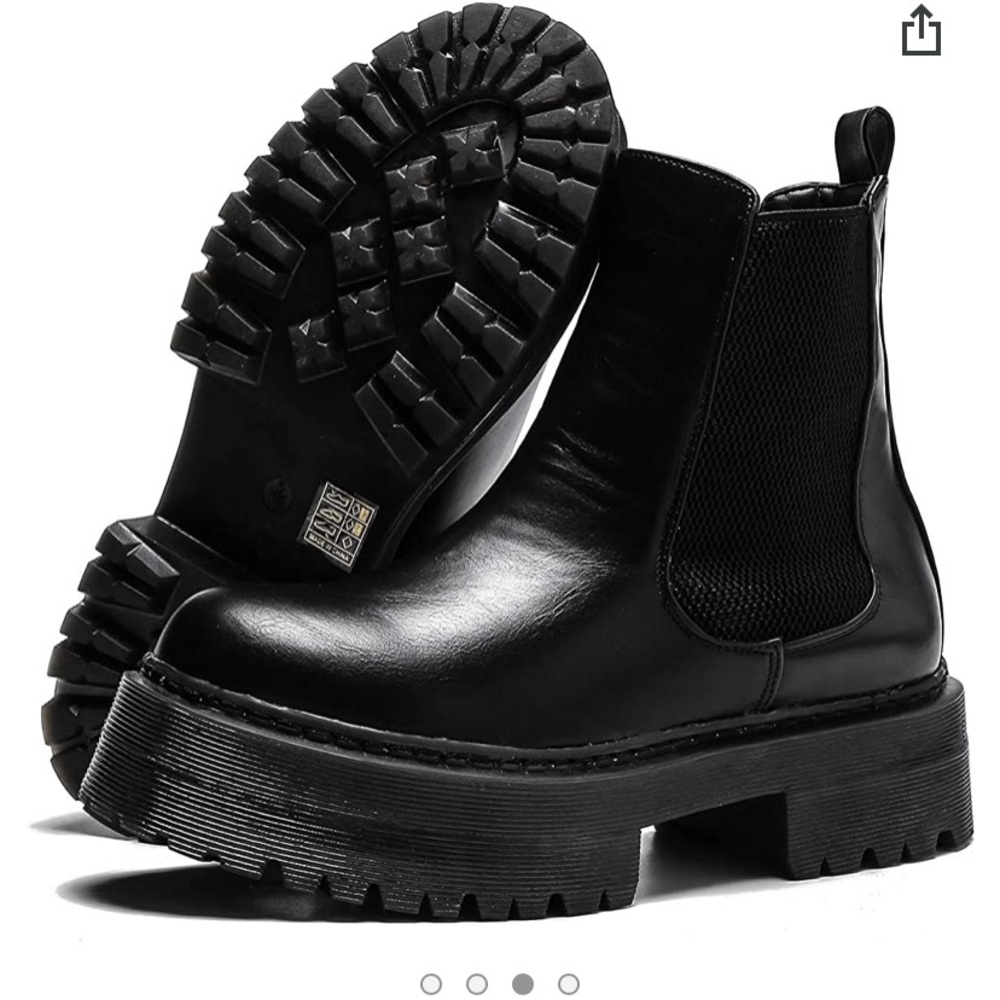 Chunky Black Boots